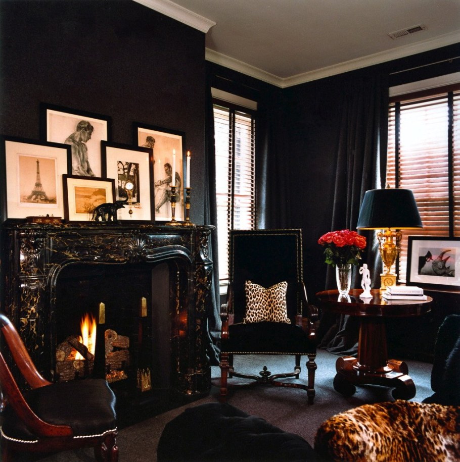 Черный интерьер