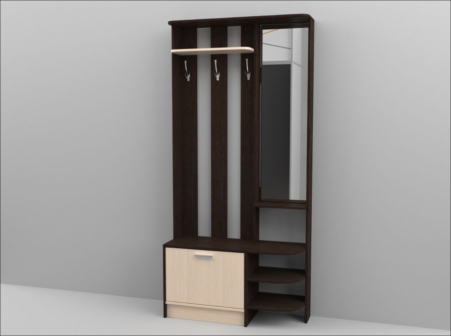 Прихожая Алекс 1500*354*2116 венге/скала (Мебельсон)