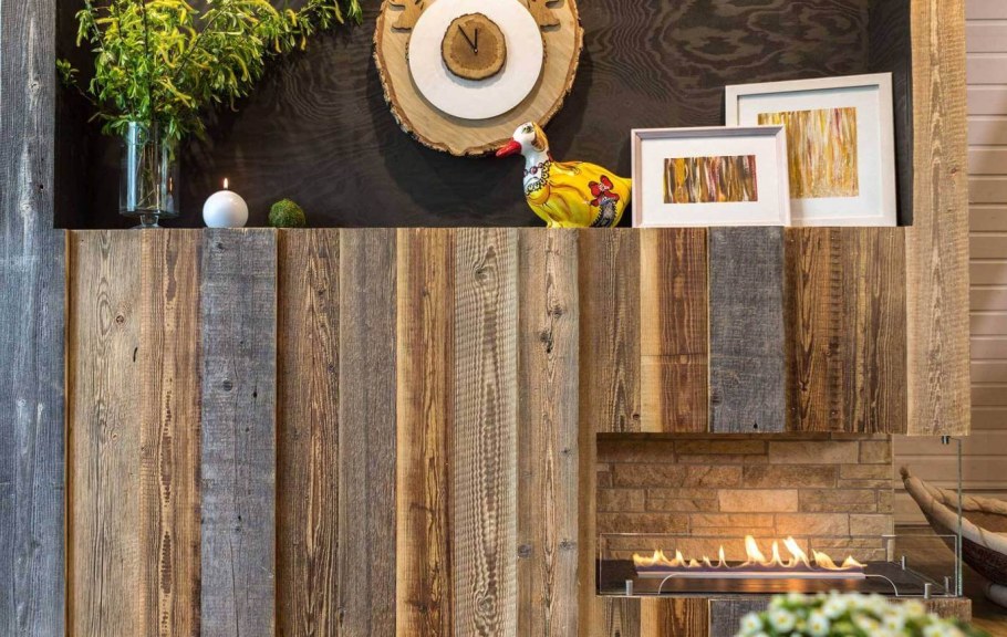 Амбарная доска в интерьере