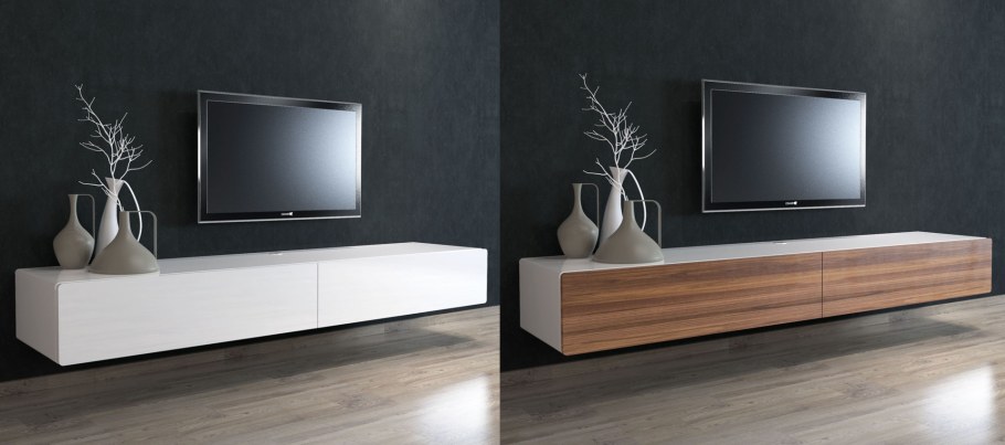 Тумба под ТВ подвесная Аура