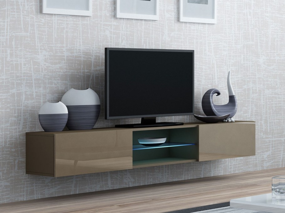 Навесная тумба ТВ cama Vigo белый глянец 180см