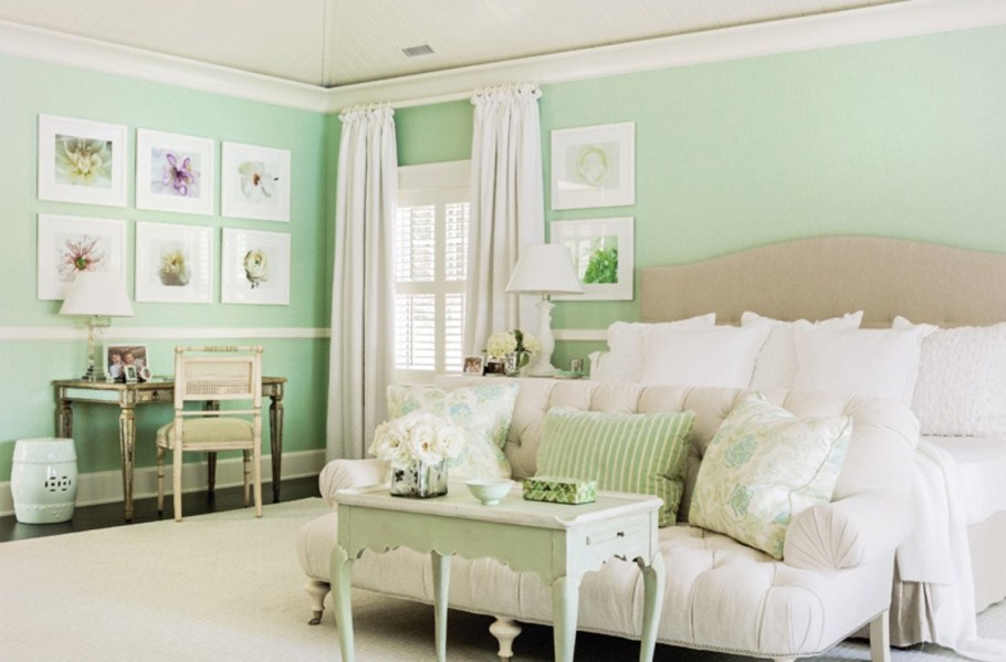 Комната в пастельных тонах