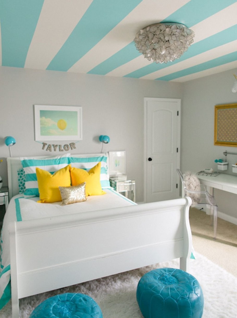 Детская комната в бирюзовом цвете