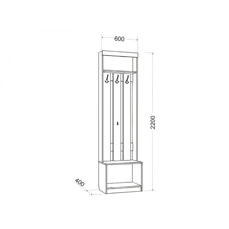 Шкаф комфорт-s ева 2 м3