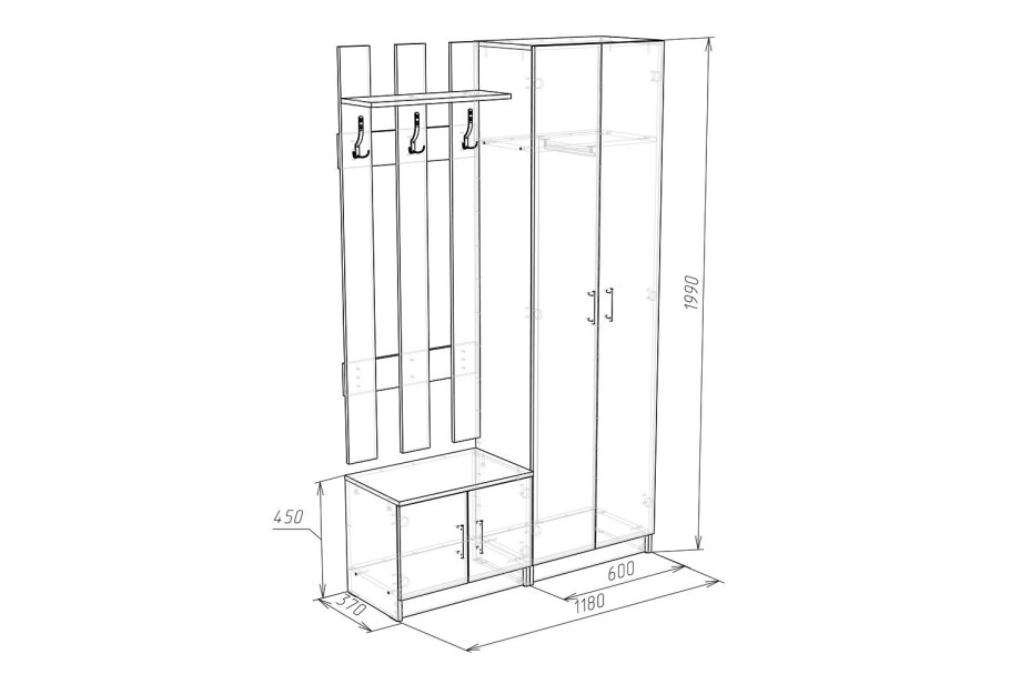 Хофф прихожая лофт