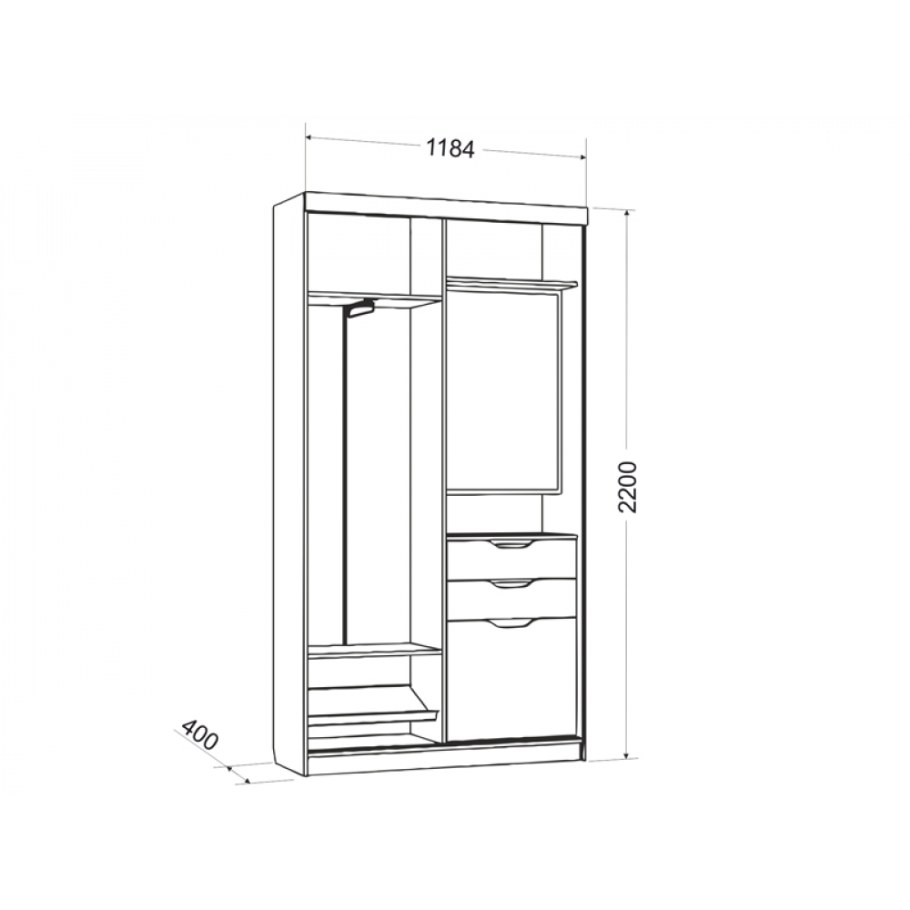 Шкаф купе комфорт 6