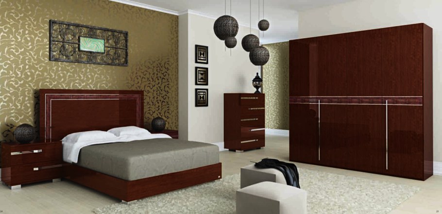 Мебель цвета орех в интерьере