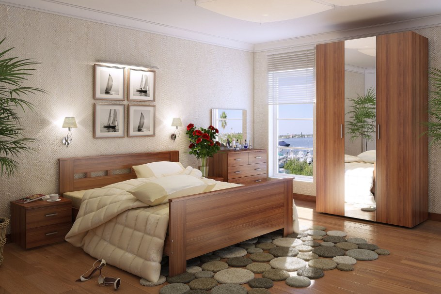 Рыжая мебель в интерьере