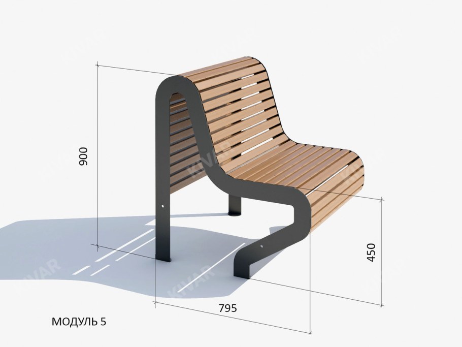 Скамья амфитеатр модуль 2