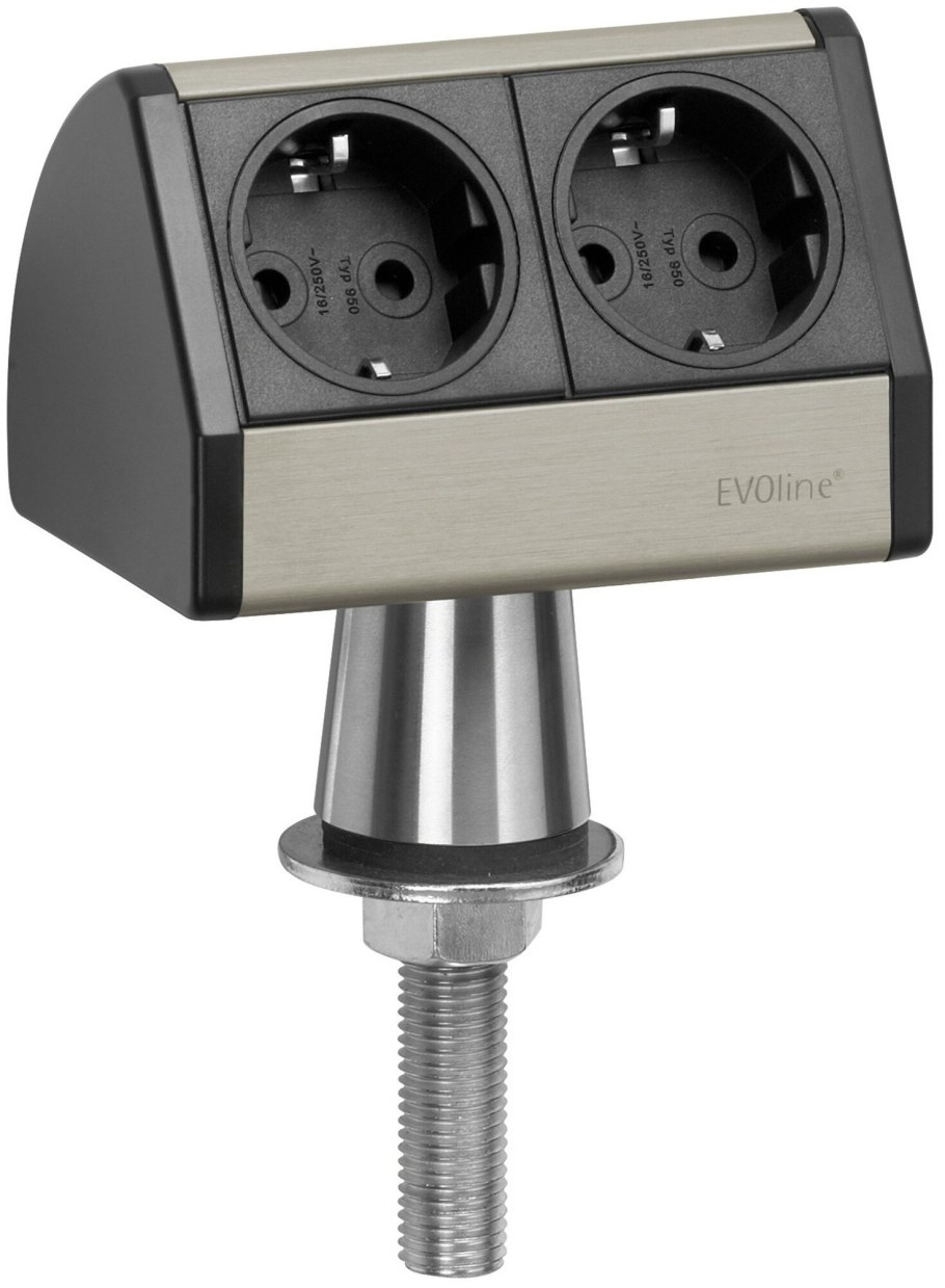 Горизонтальный блок розеток Evoline