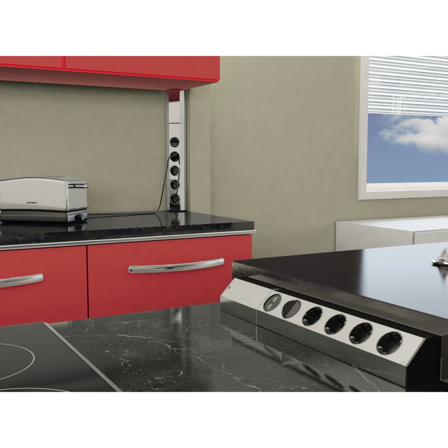 Модульный блок Casia (4 розетки Schuko 250 в)