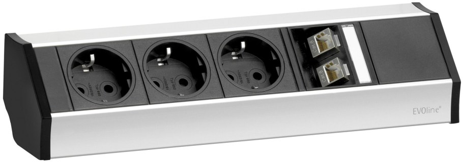 Горизонтальный блок розеток Evoline