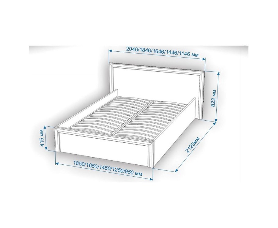 Габариты 2х спальной кровати стандарт