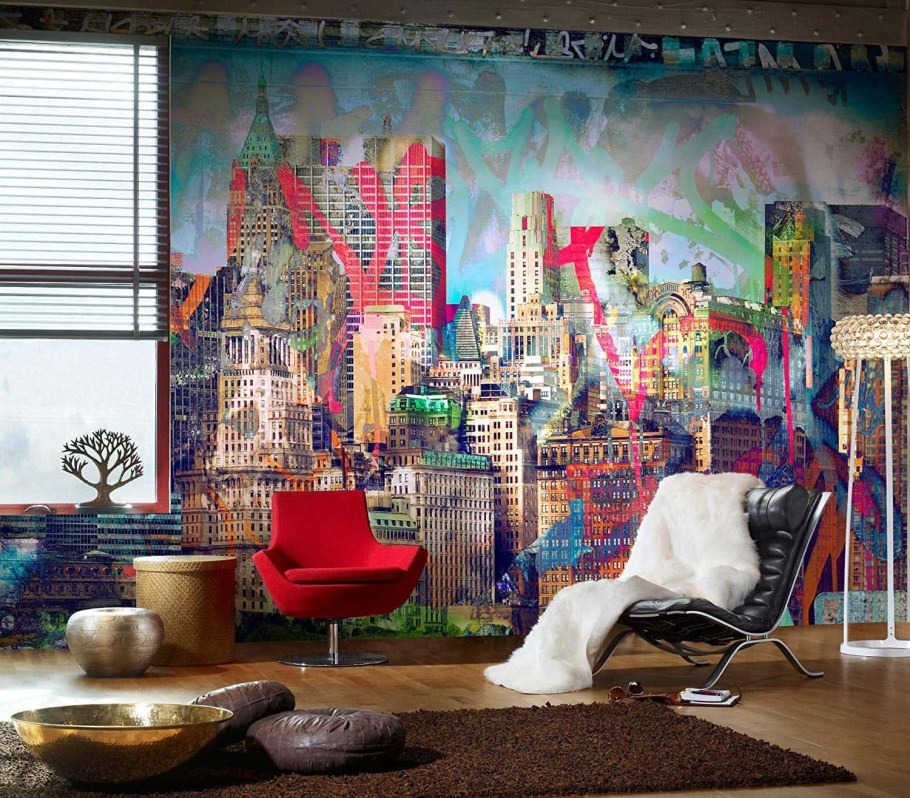 Современная роспись стен