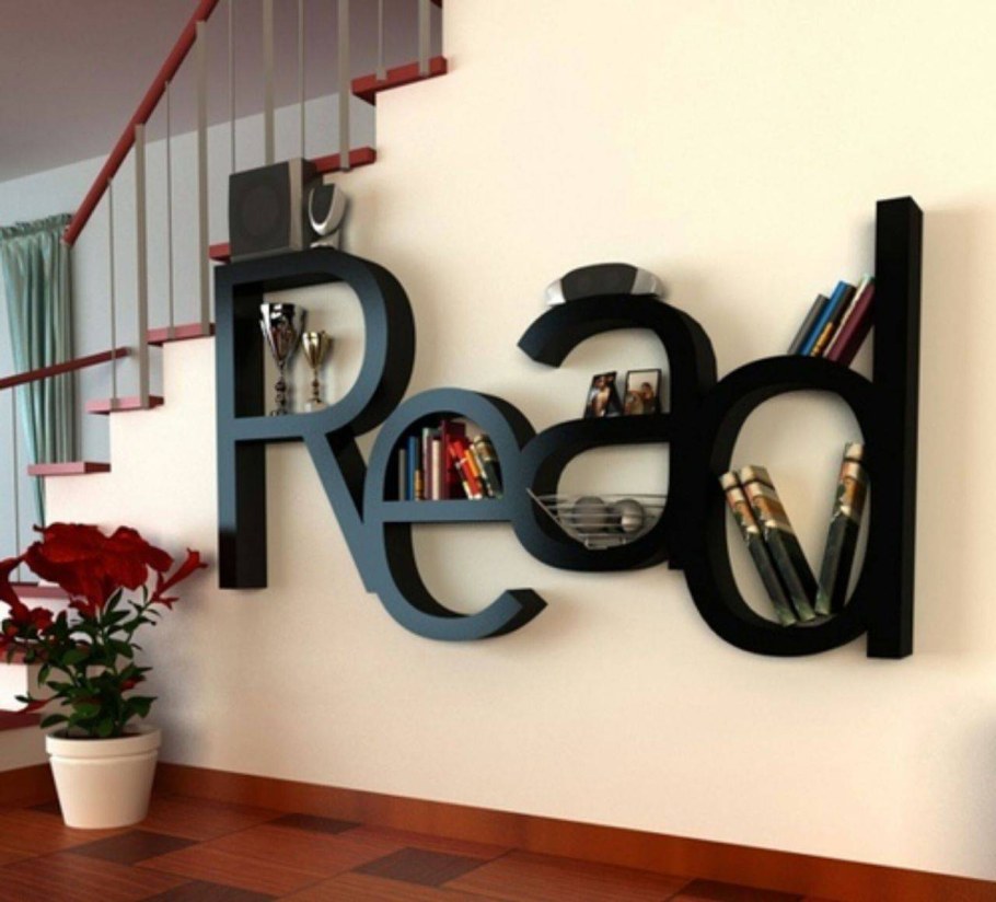 Креативные полки для книг