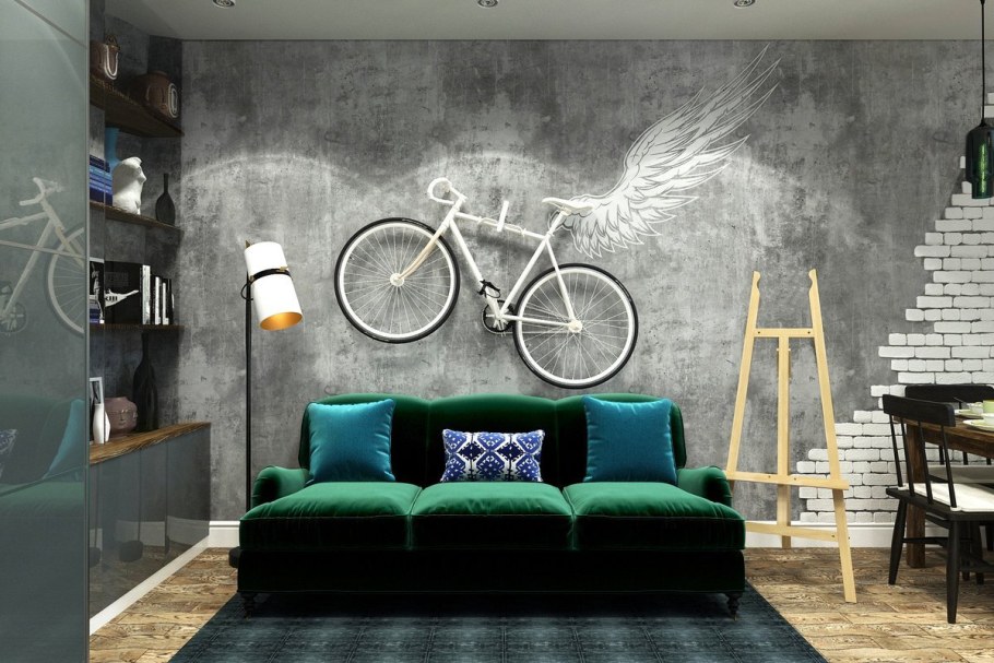 Фотообои интерьер в стиле лофт