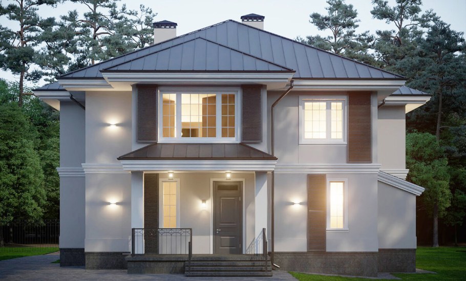 Декор экстерьера дома