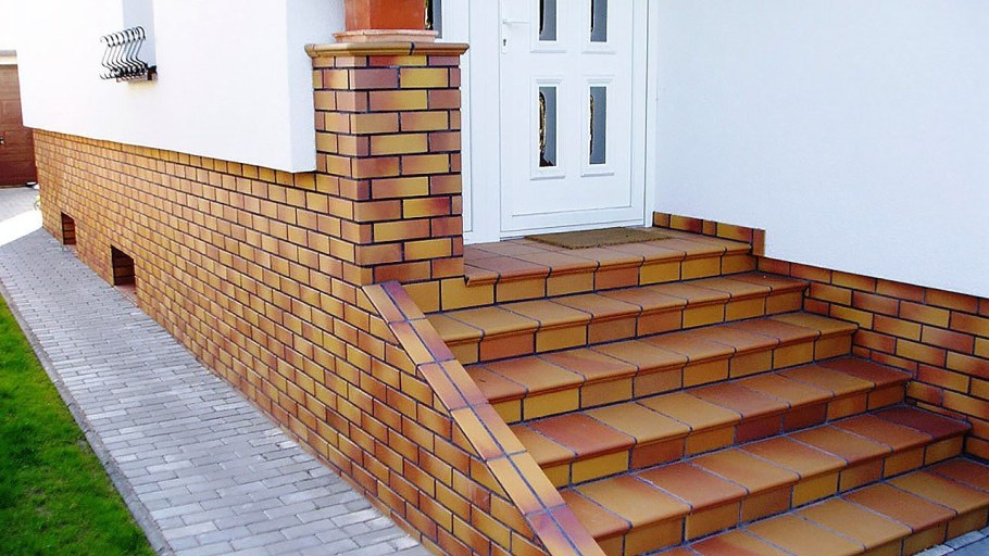 Клинкерные ступени для крыльца