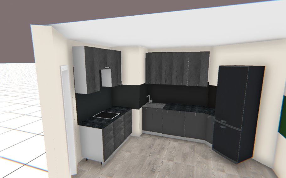 Кухня с углом 135 градусов проекты