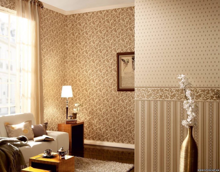 Обои в интерьере