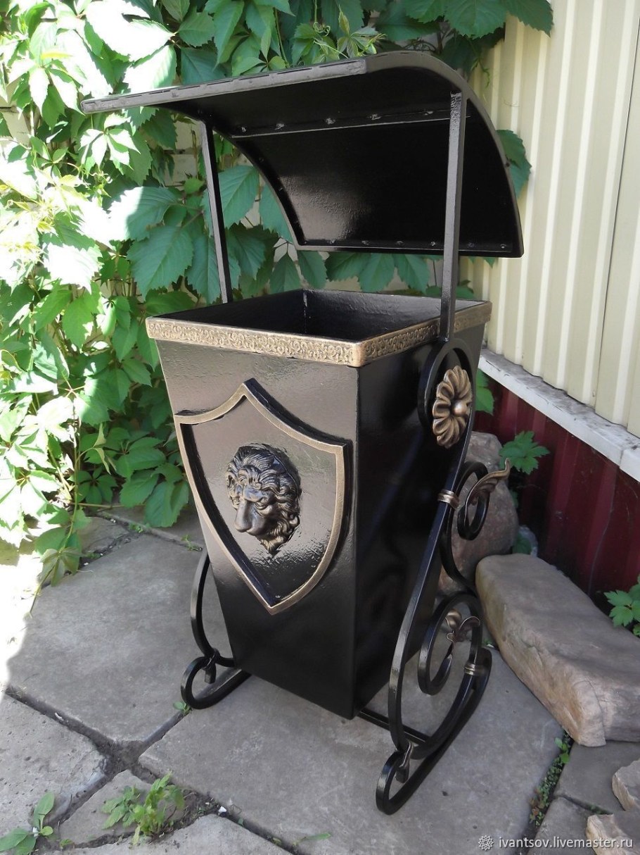 Урна уличная "Лотос" (медь)