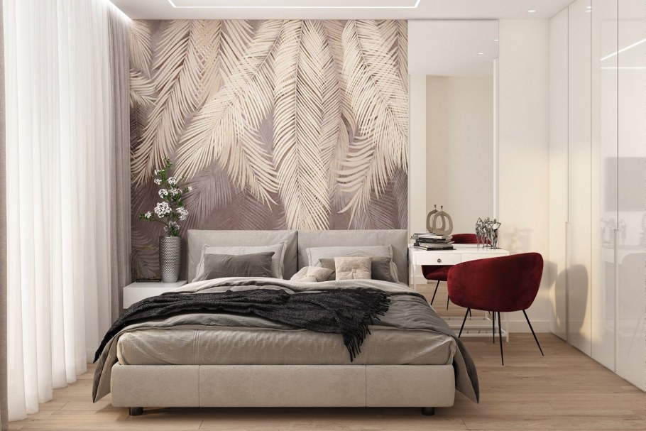 Современные фотообои для спальни