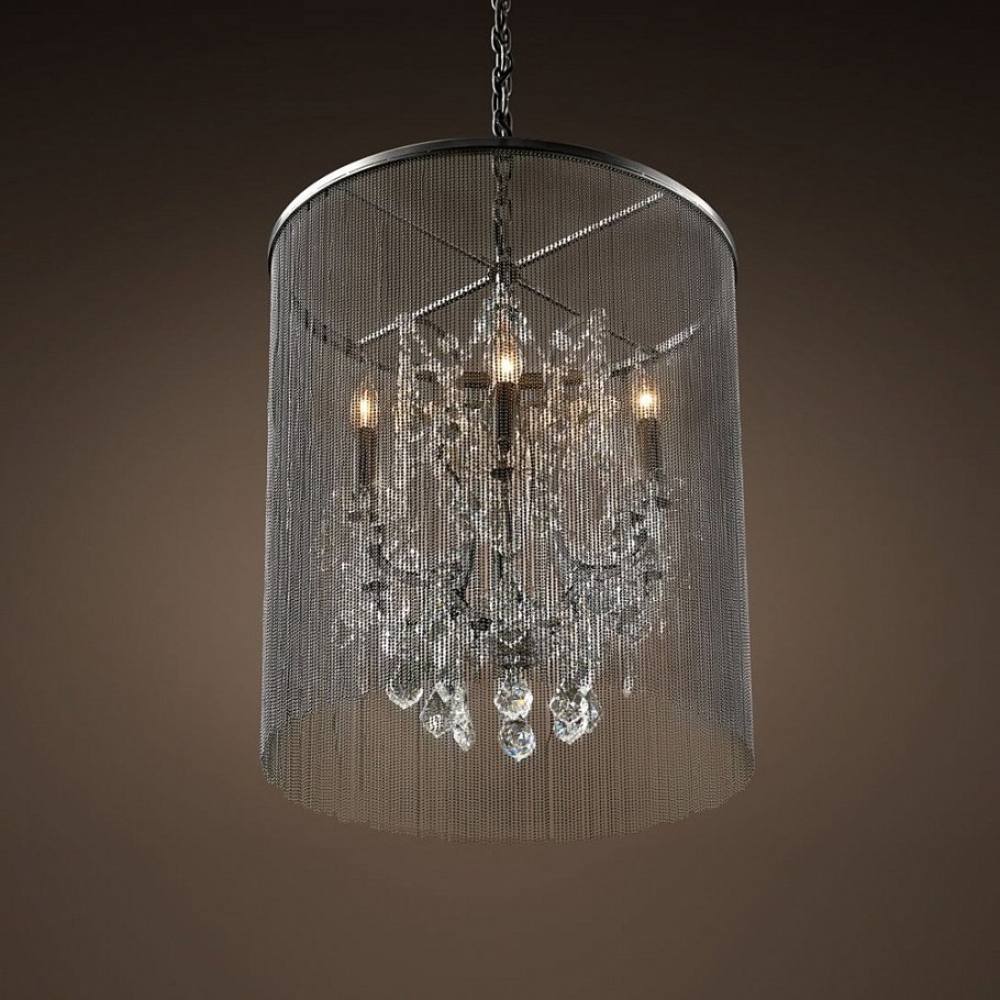 Люстра круглая хрустальная