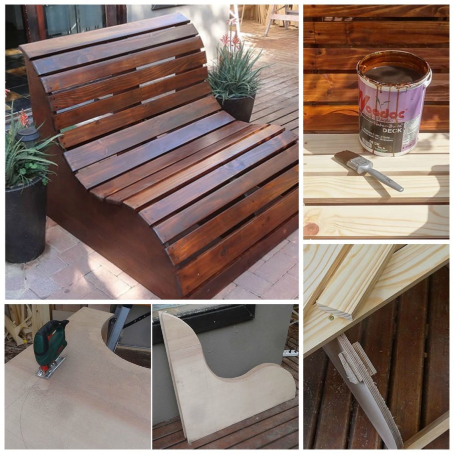 Скамейка из досок