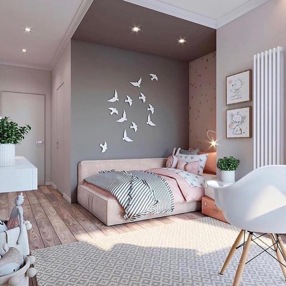 Спальня для девушки в современном стиле