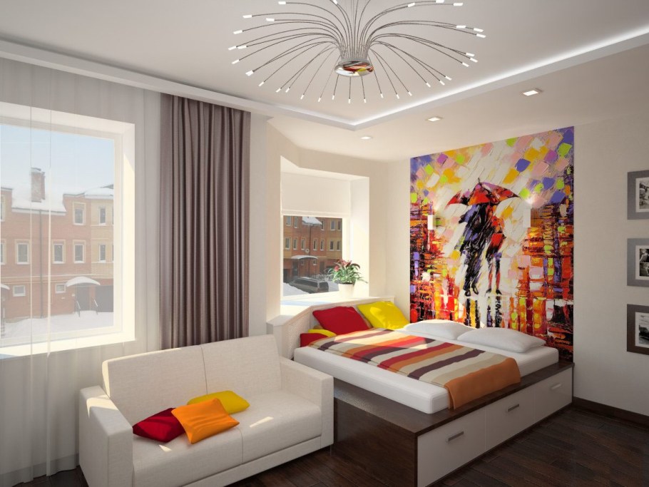 Спальня для девушки в современном стиле