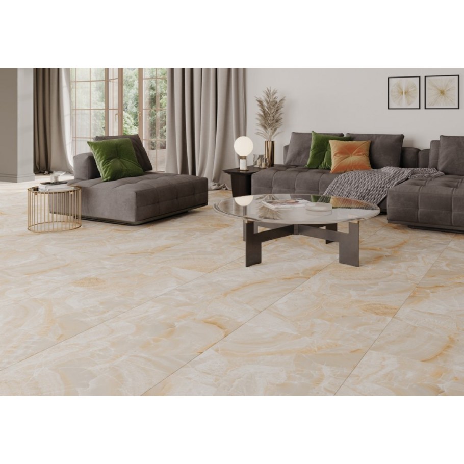 Керамогранит евро-керамика Оникс бежевый 600х600х10 мм