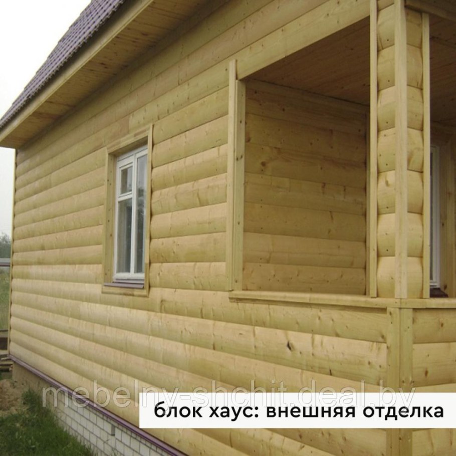 Обшивка бани блок хаусом