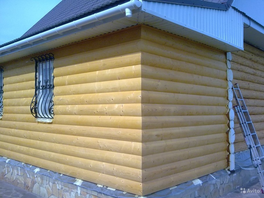 Обшивка сруба блок-хаусом снаружи