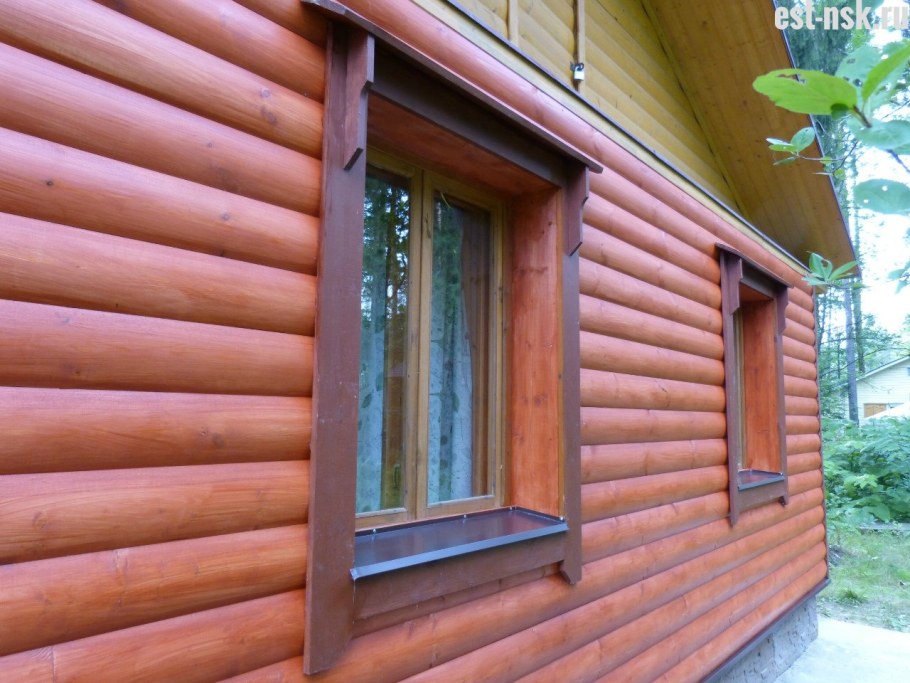 Обшивка бани блок хаусом снаружи
