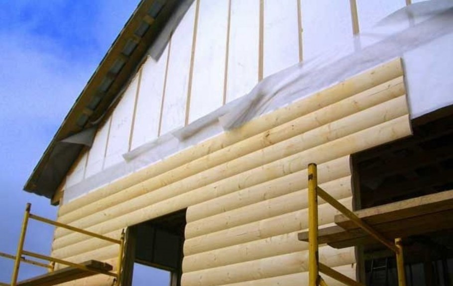 Обшивка блок Хаус монтаж