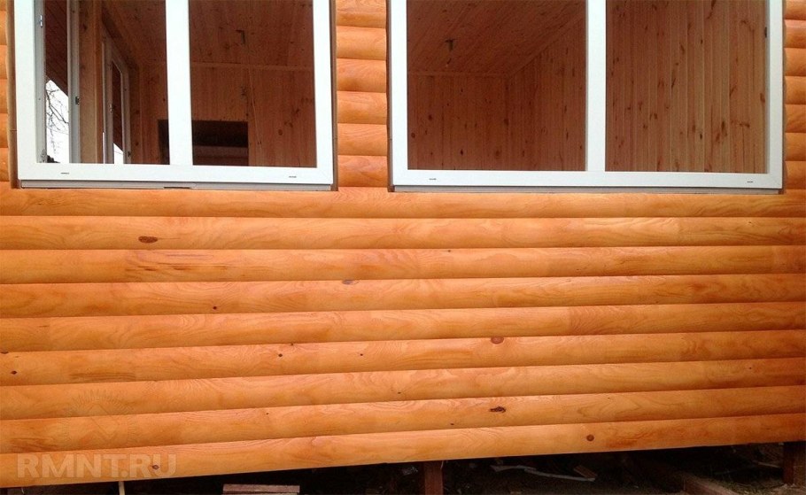 Имитация бревна отделка