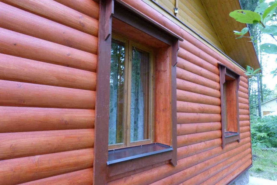 Дом обшитый блок хаусом