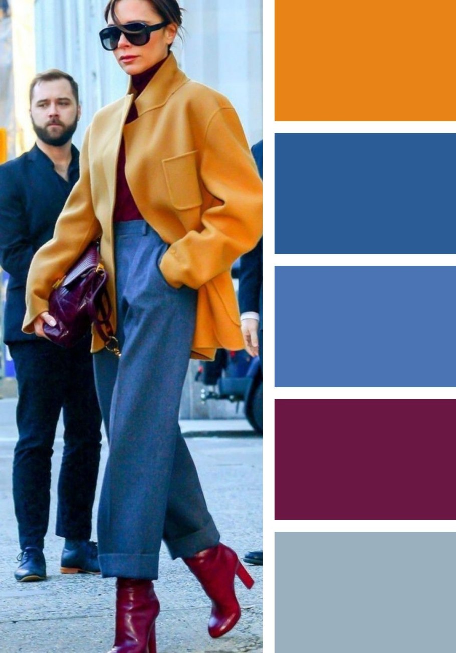 Осенние сочетания цветов в одежде