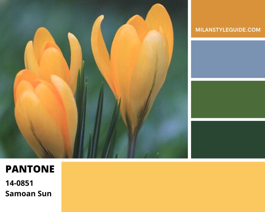 Pantone 14-0851 samoan Sun Самоанское солнце
