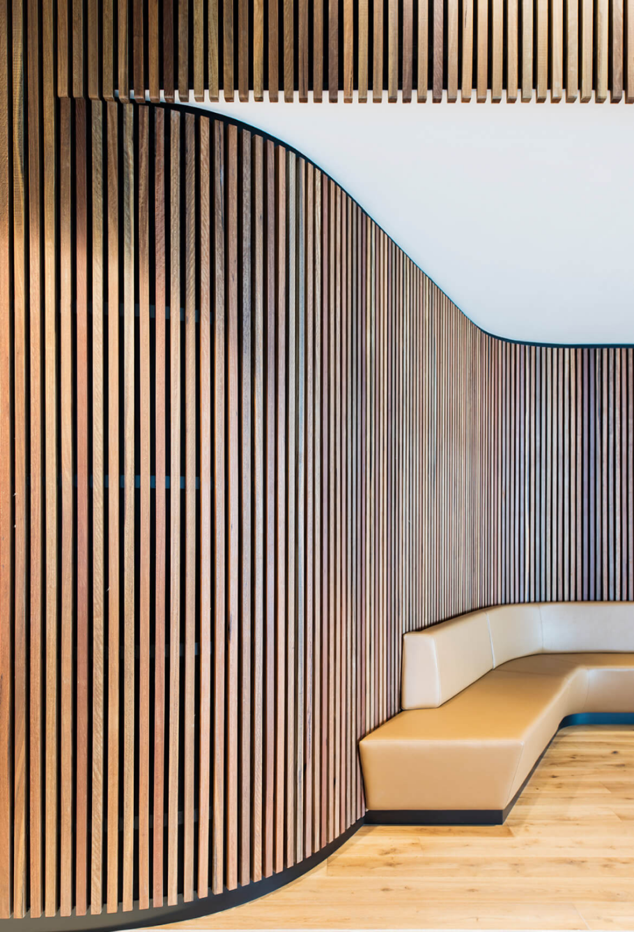 Рейки в интерьере