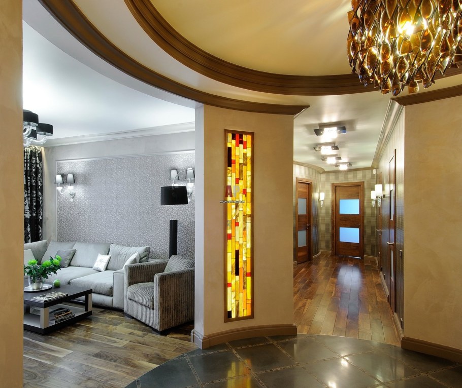 Витраж в современном интерьере