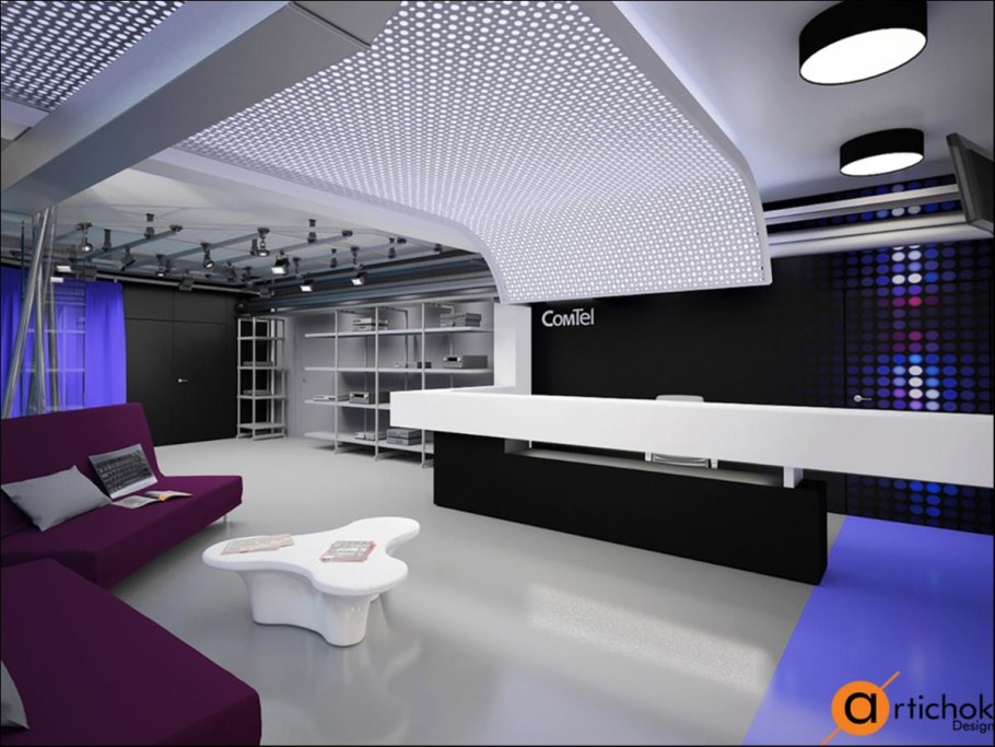 Интерьер офиса в стиле Hi Tech