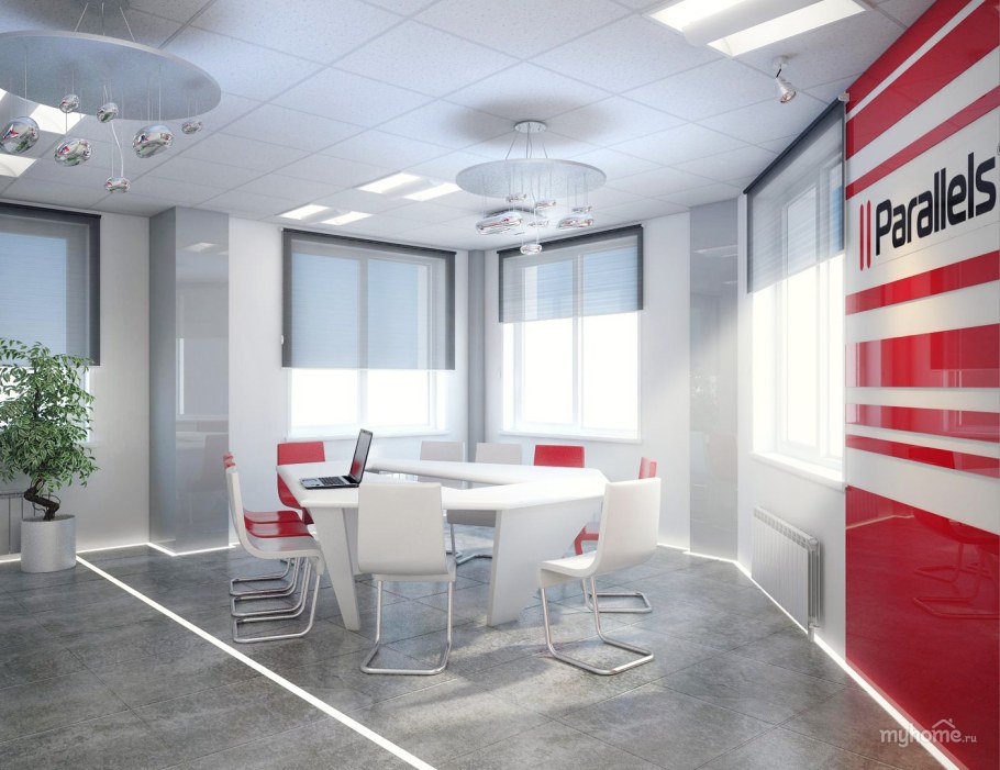 Стиль хайтек в интерьере офиса