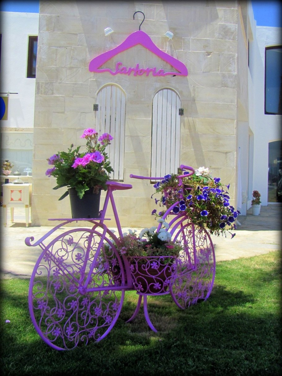 Велосипед цветник