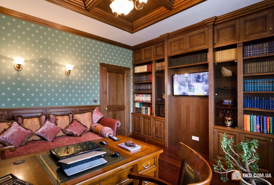 Кабинет интерьер староанглийский