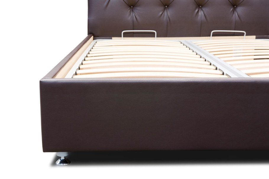 Беатриче 160х200 кровать с подъемным механизмом (Тип a, Texas (White), д:стразы)