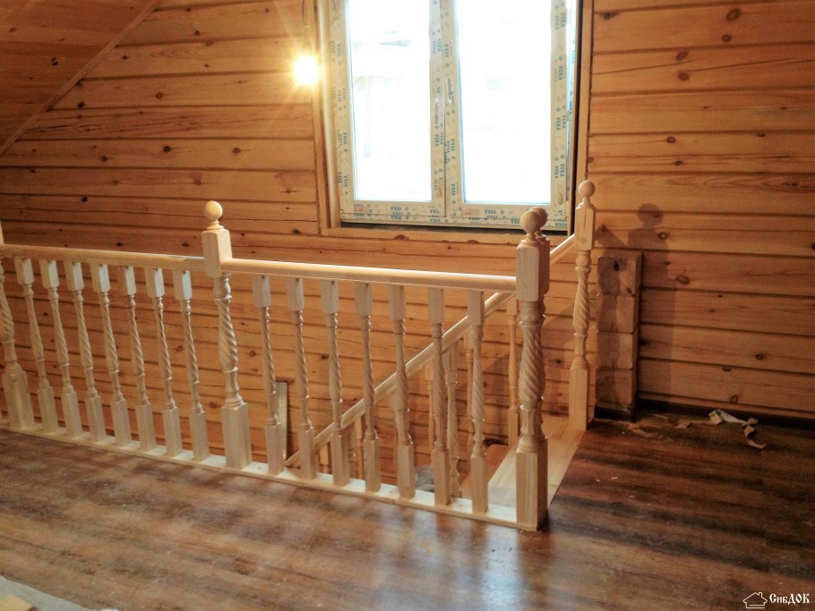 Балясины на втором этаже