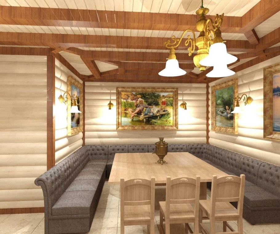 Интерьер предбанника