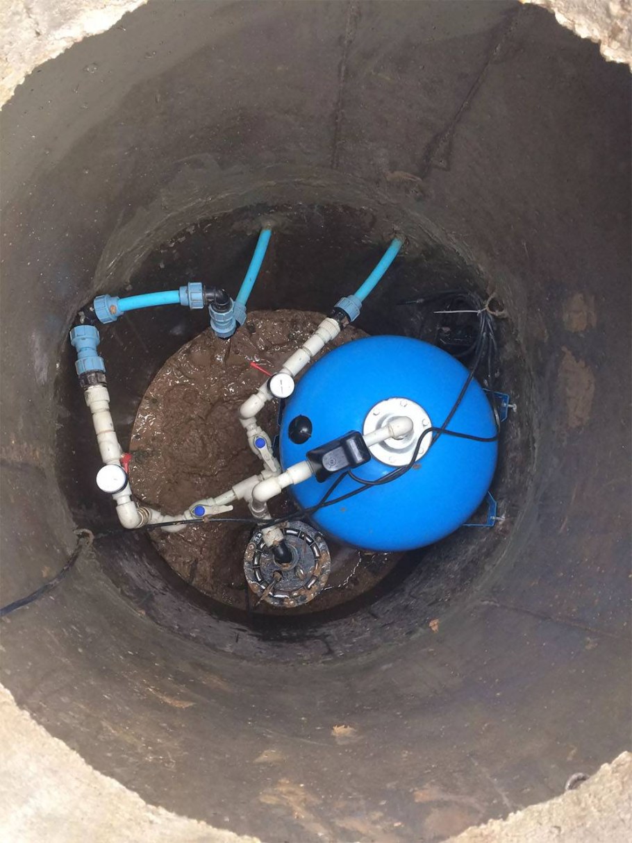 Оголовок для скважины без кессона