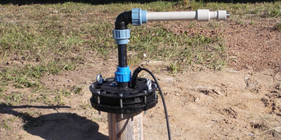 Оголовок для скважины без кессона